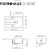 Schock Einbauspüle Formhaus D-100S A Onyx - Auflagespüle Produktbild-Vorschau 2