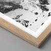 Gerahmtes Poster - Rahmen in heller Eiche - Alpen Schnee Produktbild-Vorschau 2