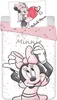 Minnie Mouse Bettbezug Weiß/Rosa - 140 x 200 cm - Baumwolle Anteprima dell’immagine prodotto 1