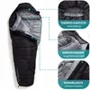 Steinwood Premium Schlafsack koppelbar extra breit 3-4 Produktbild-Vorschau 2