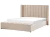 BELIANI Gepolsterte Wasserbett Beige 180 x 200 cm aus Produktbild-Vorschau 5