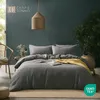Seersucker Bettwäsche 135x200 Einfarbig Grau Uni graue Produktbild-Vorschau 2