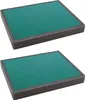 Two identical green and gray rectangular filters are shown against a white background. Produktbild-Vorschau
