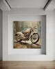 Leinwandbild Motorrad Retro Vintage 40x40 Feeby Beige bild Produktbild-Vorschau 2