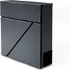 A modern, dark gray mailbox with a geometric design. Náhľad obrázku produktu