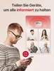 A man is looking at his phone, with a collage of people and a smoke detector on a ceiling in the background. Náhľad obrázku produktu