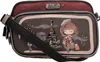 A close-up shot of a women's crossbody bag with a Parisian-themed design. Anteprima dell’immagine prodotto