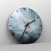 Wanduhr - Rund - Glasuhr - Hirsch Wald Morgendämmerung - Produktbild-Vorschau 4