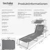 Gartenliege Chloé klappbar 190 x 68 x 65 cm Produktbild-Vorschau 5