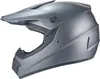 Crosshelm Helm Motorradhelm Motocross Jethelm grau matt uni Produktbild-Vorschau 1