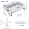 OYAJIA Babybadewanne Faltbar 81 cm Grau mit Thermometer und Produktbild-Vorschau 5