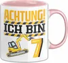 7. Geburtstag Geschenk Tasse Becher Jungs Baustelle Produktbild-Vorschau 1
