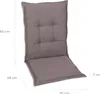 GO-DE Textil, Sesselauflage Mittellehner, 4er-Set, Farbe: Produktbild-Vorschau 2