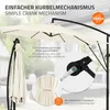 ML-Design Ampelschirm Ø 300 cm Beige Alu Sonnenschirm mit Produktbild-Vorschau 3