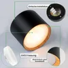 LUMILED Aufbauspot GX53 Fassung Schwarz Holz Akzent Feste Produktbild-Vorschau 3