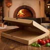 KAPAK, boîte à pizza en carton brun, format carré 26x26x4 Voir les images du produit 7