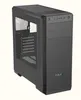 A black computer case is shown against a white background. Produktbild-Vorschau