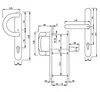 Schmalrahmen Türbeschlag SRG 1636 Braun PZ 92mm Kn/Dr Produktbild-Vorschau 4