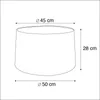 Baumwolllampenschirm schwarz 45/50/28 mit goldener Produktbild-Vorschau 4