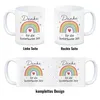 Regenbogen Kaffeebecher mit Spruch Danke für die Produktbild-Vorschau 4