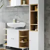 Badmöbel-Set Vicco Aquis Weiß 3 Teile, mit Hochschrank, Produktbild-Vorschau 5