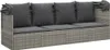 vidaXL Lit lounge d'extérieur avec toit et coussins Gris Voir les images du produit 6