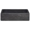 Waschbecken Schwarz 40x40x10 cm Marmor Produktbild-Vorschau 3