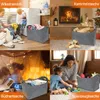 2 Stück Kaminholztasche aus Filz Holzkorb Kaminholzkorb Produktbild-Vorschau 6