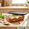 Vilde | Glazen ovenschotel met deksel, 1,5 liter - Productafbeelding-voorbeeld 3