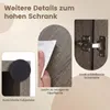 COSTWAY Badezimmerschrank, Hochschrank mit 4 Türen & 1 Produktbild-Vorschau 7