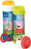 Two bottles of Peppa Pig branded bubble solution with attached bubble wands. Podgląd zdjęcia produktu