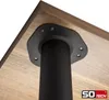Tischbein 870 mm hoch 76 mm Durchmesser Schwarz Produktbild-Vorschau 2