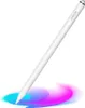 A white stylus pen is shown diagonally against a white background with a colorful abstract swirl at the bottom. Podgląd zdjęcia produktu