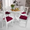 Beautissu 4er Set Sitzkissen Lisa Rot, 40x40x8cm Produktbild-Vorschau 5