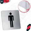 KOTARBAU® Plaque WC 7 x 7 cm Acier inoxydable Plaque carrée Voir les images du produit 5