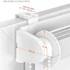 Doppelrollo Fenster ohne Bohren Zevra 45x160cm creme Produktbild-Vorschau 6