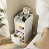 UnboxG, ensemble de 2 tables de chevet blanches avec tiroir Voir les images du produit 10