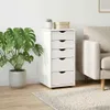 vidaXL Armadio bianco 34 x 39 x 61,5 cm in legno massello Anteprima dell’immagine prodotto 8