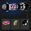 An exploded view of earphones, showing their internal components, with close-ups of individual parts below. Podgląd zdjęcia produktu