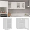 vidaXL Wisząca szklana szafka biała 40x31x60 cm materiał Podgląd zdjęcia produktu 11