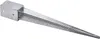 A galvanized steel ground spike for a fence post. Produktbild-Vorschau