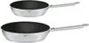 Two frying pans stacked on top of each other against a white background. Podgląd zdjęcia produktu