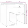 vidaXL Nachttische 2 Stk. Grau Sonoma 40x30x40 cm Produktbild-Vorschau 13