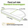 Stufenmatten Ariston Halbrund 65x24cm Trittfläche Anthrazit Produktbild-Vorschau 7