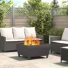 vidaXL Feuerschale Schwarz 80 x 80 x 43 cm Wetterfeststahl Produktbild-Vorschau 2