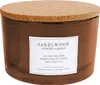 3-Docht Duftkerze im Glas 13 cm - Sandelholz Duft - Aroma Produktbild-Vorschau 2