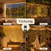 3x3M Lichtervorhang Innen Deko Weihnachten LED Lichterkette Produktbild-Vorschau 11