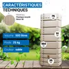 4rain Cuve Murale SLIM 500 L, sable - Réservoir robuste Voir les images du produit 3