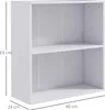 HOMCOM Bücherregal mit 2 Fächern und verstellbarem Produktbild-Vorschau 5