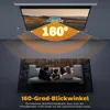 HOMCOM Beamer Leinwand 221x15cm 100 Zoll 16:9 HD 4K Motor Produktbild-Vorschau 5